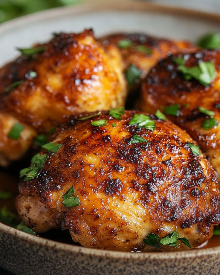 Juicy Oven Baked Chicken Thighs for Dinner Juicy Oven Baked Chicken Thighs for Dinner