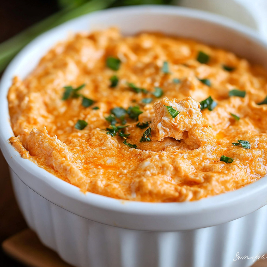 Creamy Hot Buffalo Chicken Dip With Cream Cheese