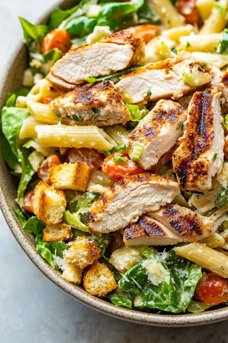 Chicken Caesar Pasta Salad