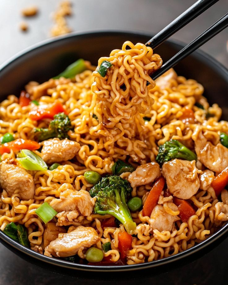 Easy Chicken Ramen Noodle Stir Fry Recipe Easy Chicken Ramen Noodle Stir Fry Recipe