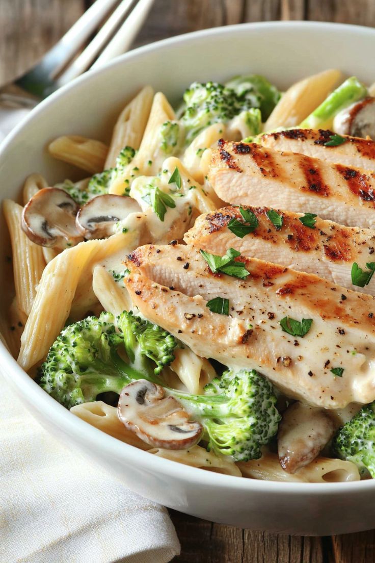 Chicken and Broccoli Penne Pasta