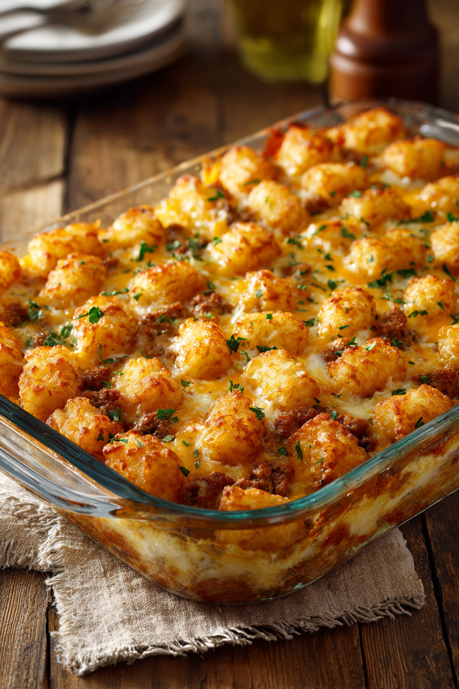 Classic Tater Tot Casserole Recipe Classic Tater Tot Casserole Recipe