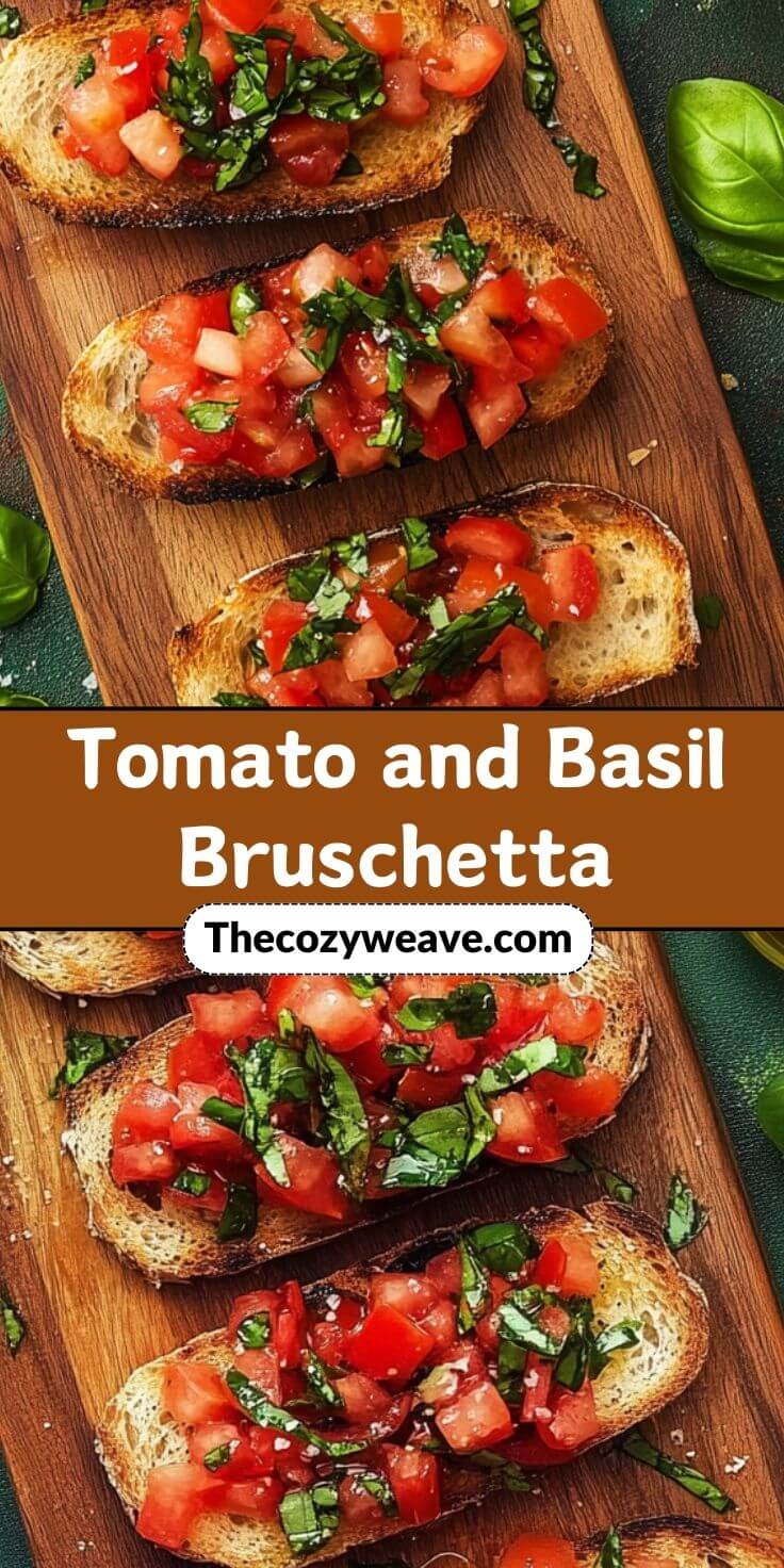 Classic Tomato and Basil Bruschetta - Thecozyweave