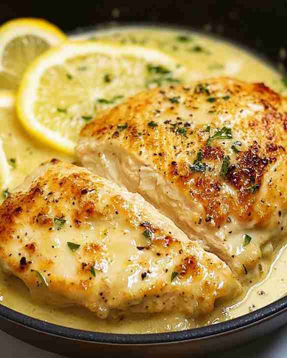 Easy Lemon Chicken Recipe with Garlic Parmesan Lemon Sauce