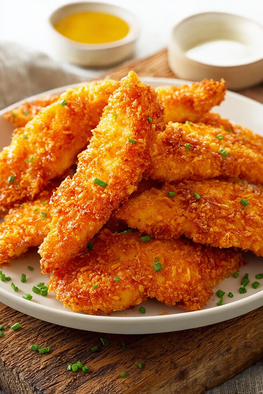 Crunchy Dorito-Crusted Chicken Tenders Oven Baked Crunchy Dorito-Crusted Chicken Tenders Oven Baked
