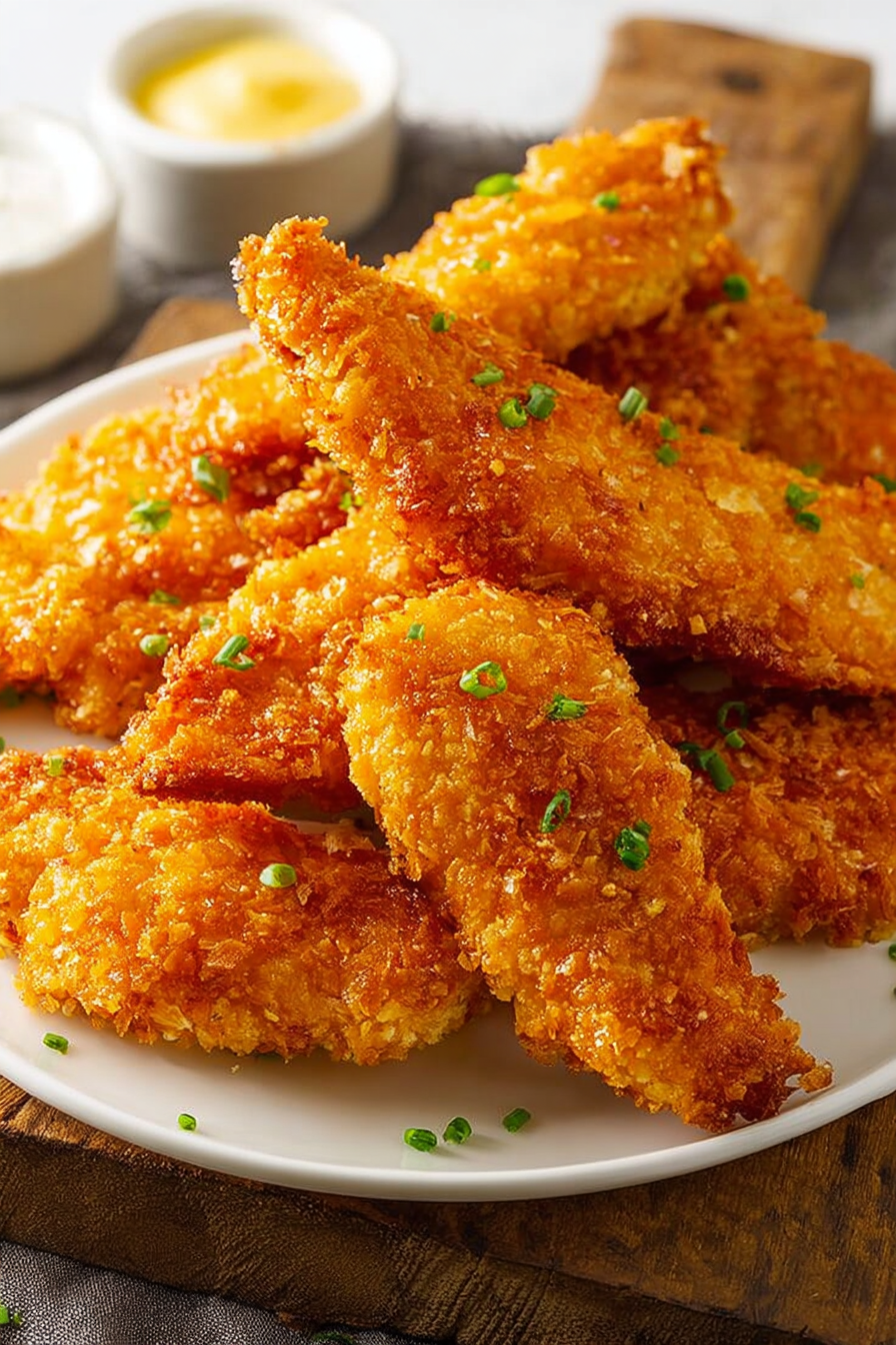 Crunchy Dorito-Crusted Chicken Tenders Oven Baked Crunchy Dorito-Crusted Chicken Tenders Oven Baked