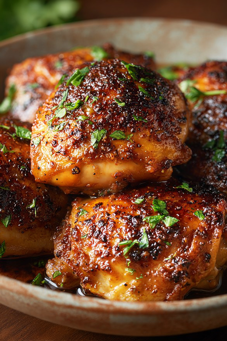 Juicy Oven Baked Chicken Thighs for Dinner Juicy Oven Baked Chicken Thighs for Dinner