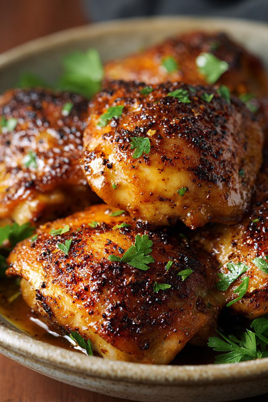 Juicy Oven Baked Chicken Thighs for Dinner Juicy Oven Baked Chicken Thighs for Dinner