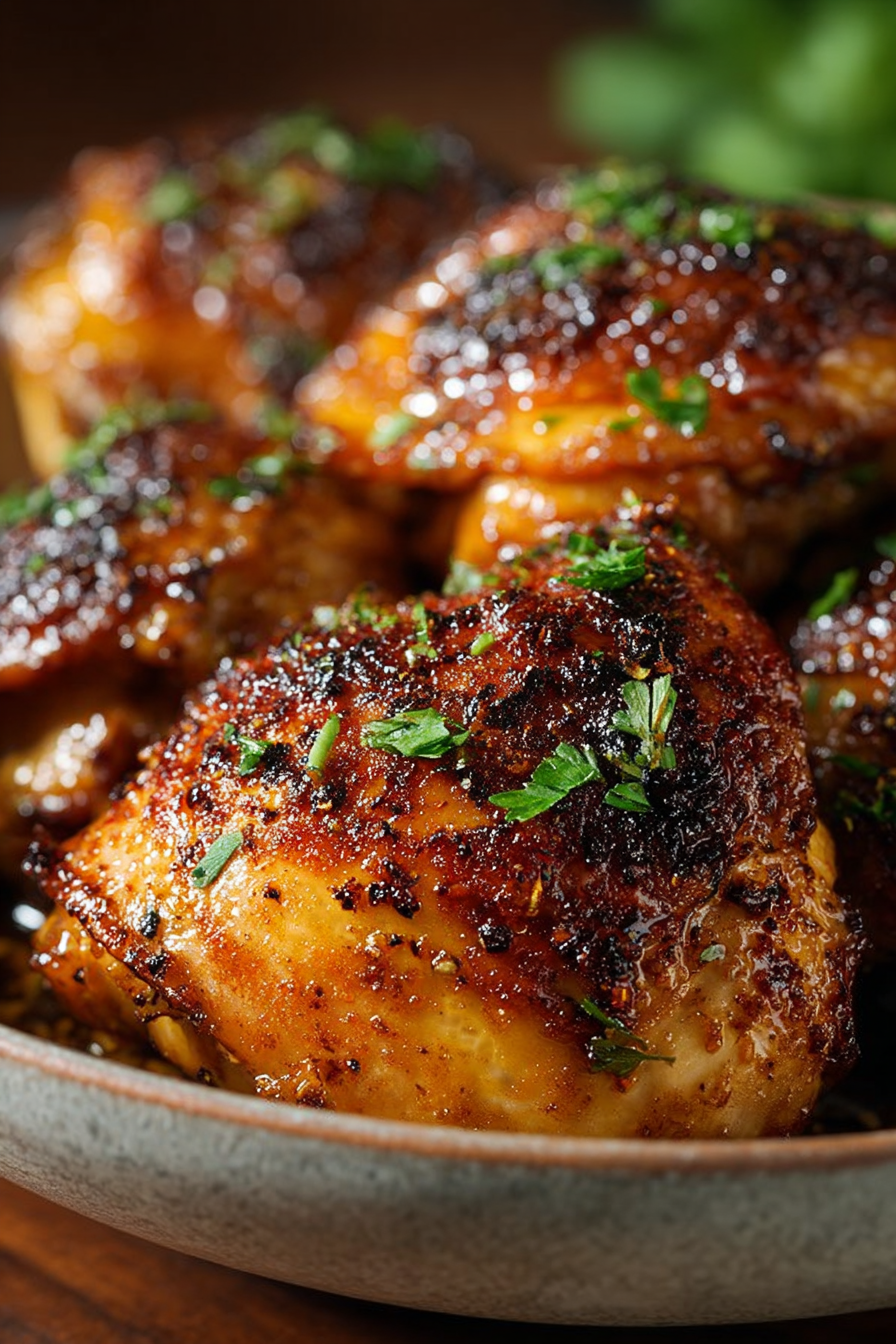 Juicy Oven Baked Chicken Thighs for Dinner Juicy Oven Baked Chicken Thighs for Dinner