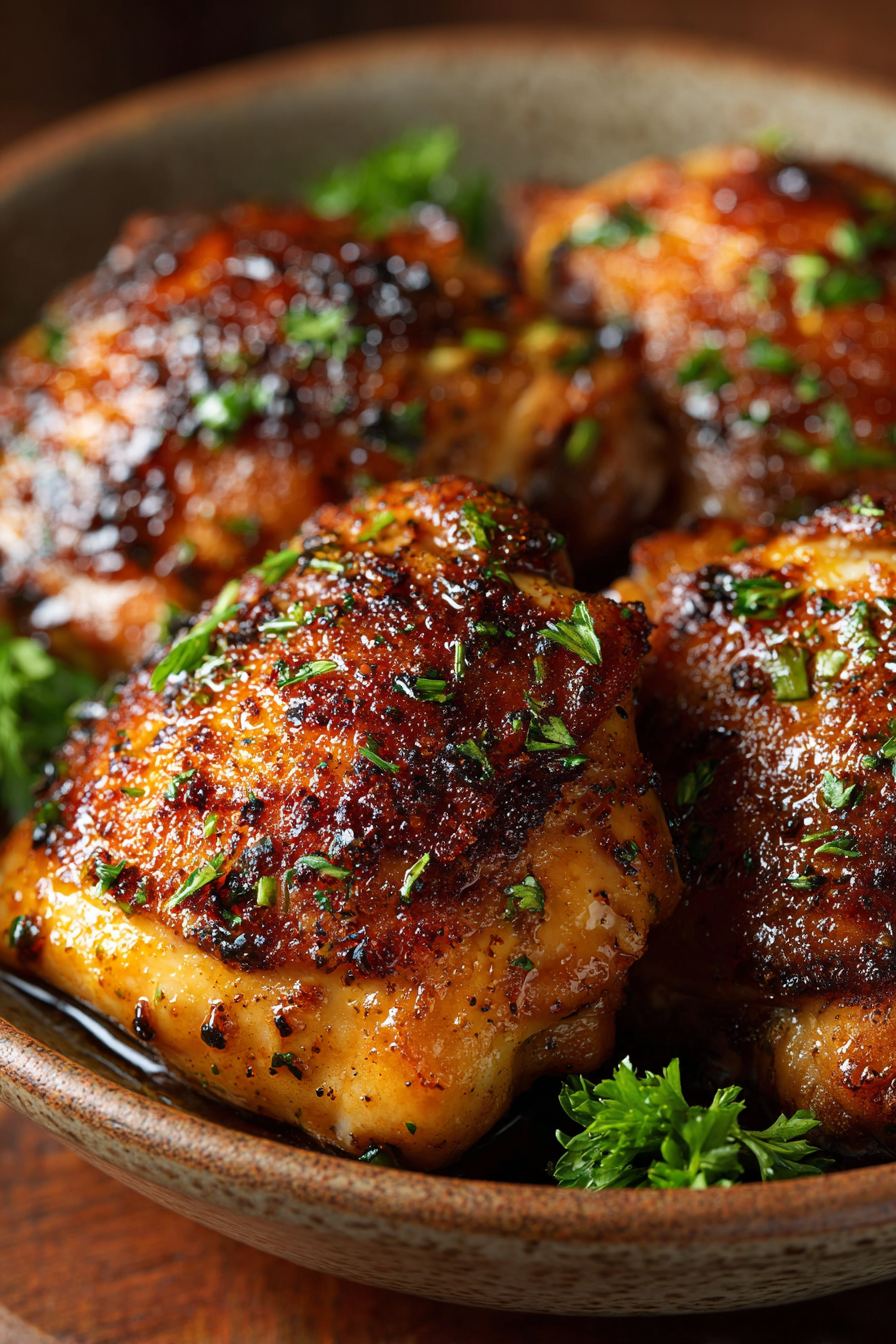 Juicy Oven Baked Chicken Thighs for Dinner Juicy Oven Baked Chicken Thighs for Dinner