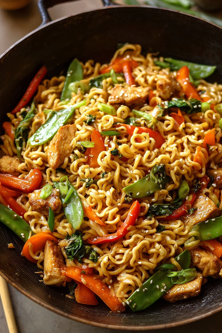 Easy Chicken Ramen Noodle Stir Fry Recipe Easy Chicken Ramen Noodle Stir Fry Recipe