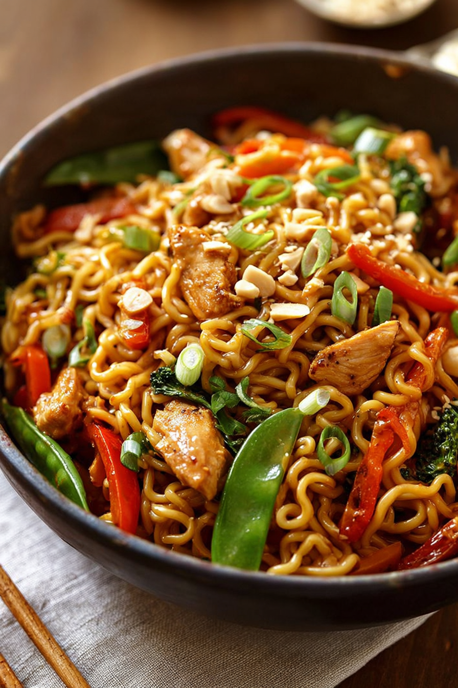 Easy Chicken Ramen Noodle Stir Fry Recipe Easy Chicken Ramen Noodle Stir Fry Recipe