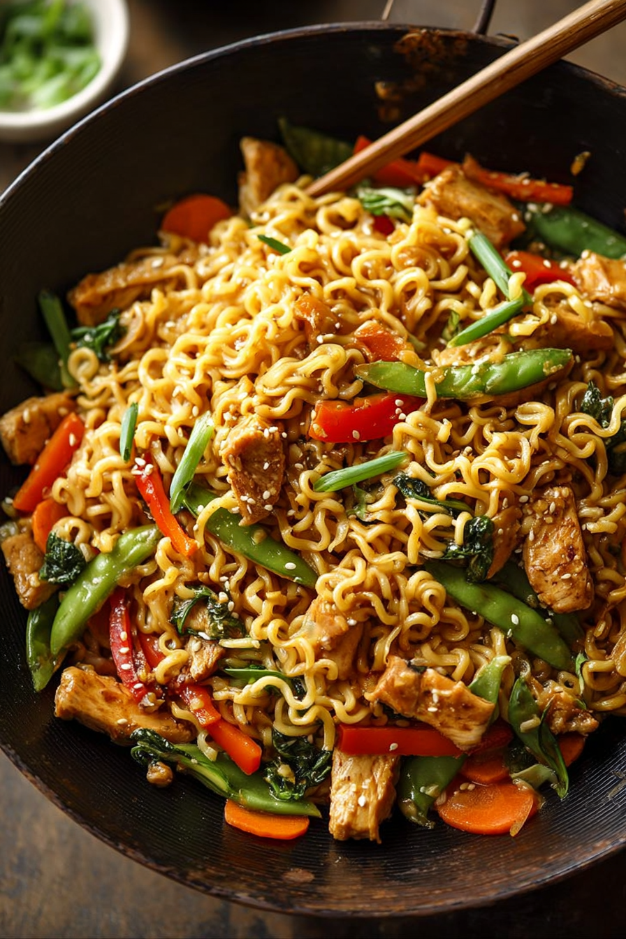 Easy Chicken Ramen Noodle Stir Fry Recipe Easy Chicken Ramen Noodle Stir Fry Recipe