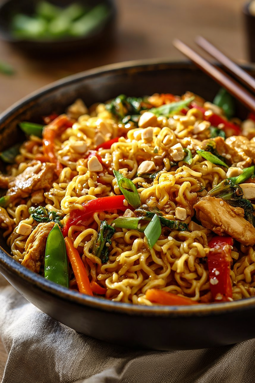 Easy Chicken Ramen Noodle Stir Fry Recipe Easy Chicken Ramen Noodle Stir Fry Recipe