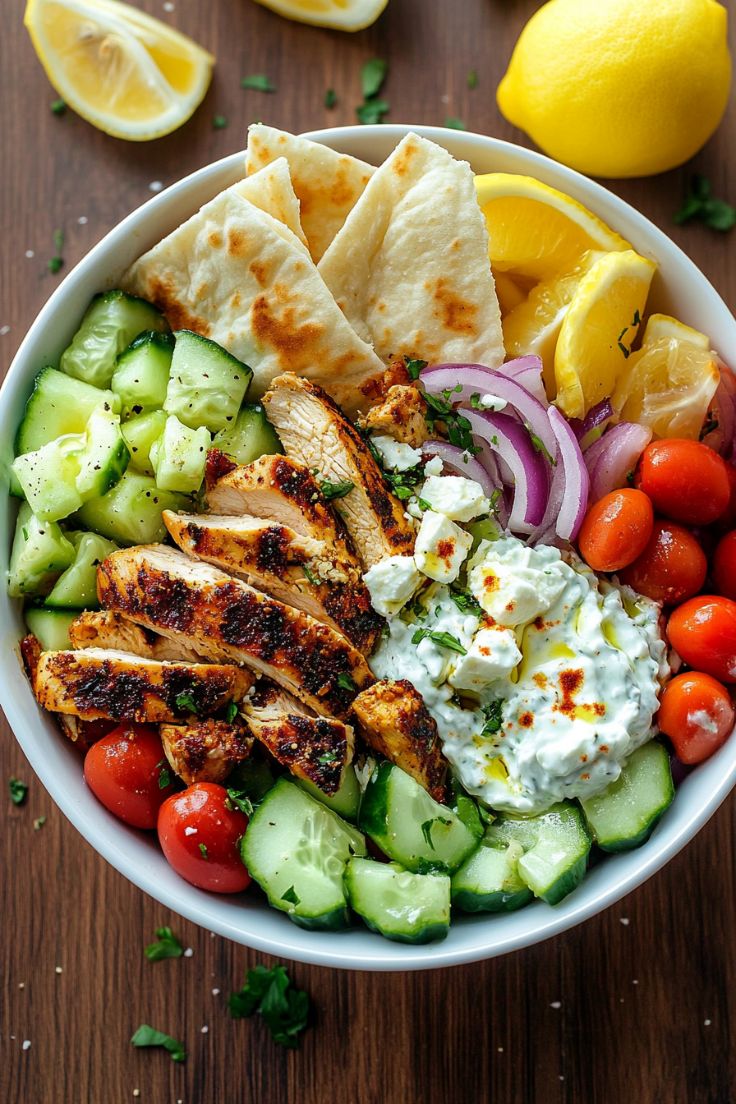 Greek Chicken Bowls Recipe