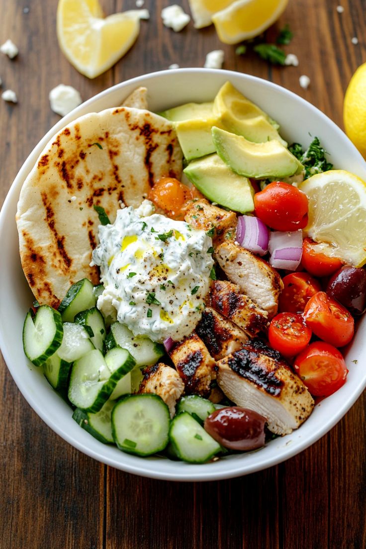 Greek Chicken Bowls Recipe