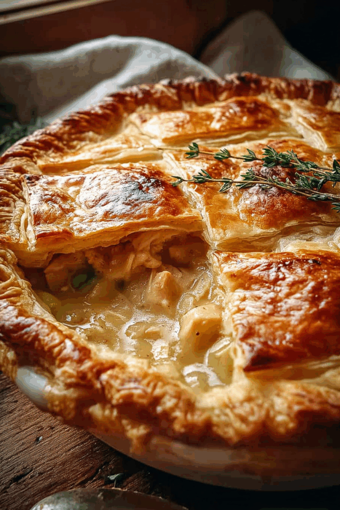 Homemade Pot Pie with Creamy Chicken Filling & Double Crust Homemade Pot Pie with Creamy Chicken Filling & Double Crust