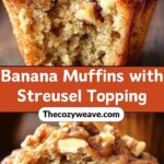 Moist Banana Muffins with Streusel Topping