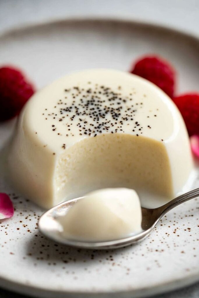 Panna Cotta with Berry Sauce