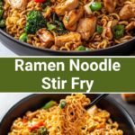 Easy Chicken Ramen Noodle Stir Fry Recipe