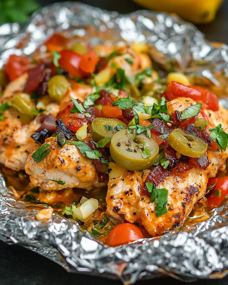 Easy Mexican Chicken Foil Packets for the Grill or Oven Easy Mexican Chicken Foil Packets for the Grill or Oven