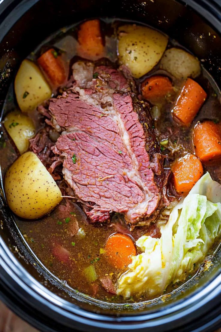 Slow Cooker Corned Beef and Cabbage 3