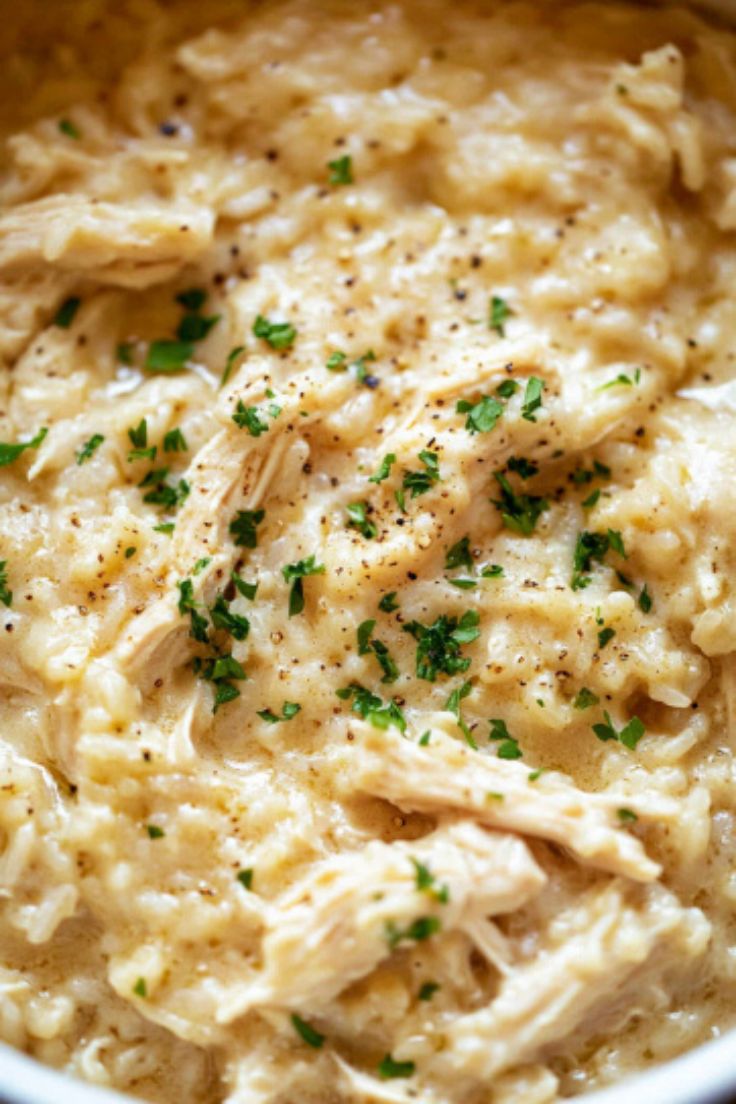Slow Cooker Chicken and Cheesy Rice Slow Cooker Chicken and Cheesy Rice
