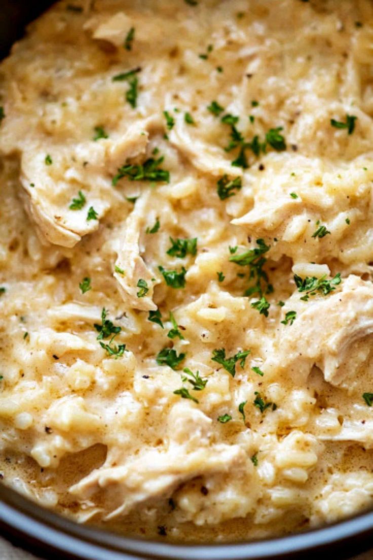 Slow Cooker Chicken and Cheesy Rice Slow Cooker Chicken and Cheesy Rice