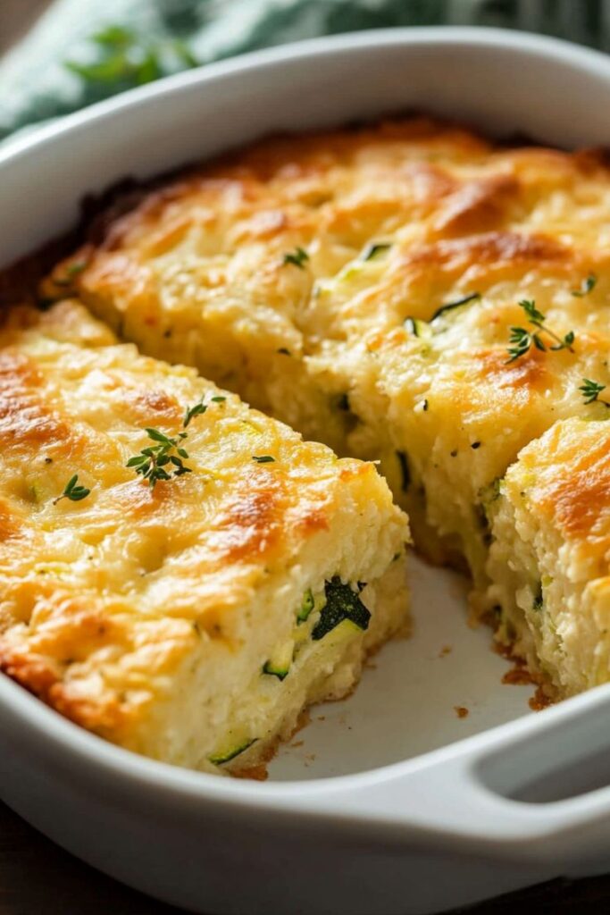 Easy Zucchini Cornbread Casserole