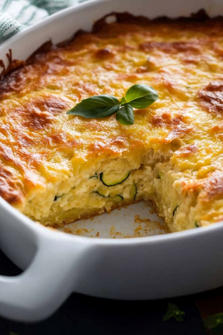 Easy Zucchini Cornbread Casserole