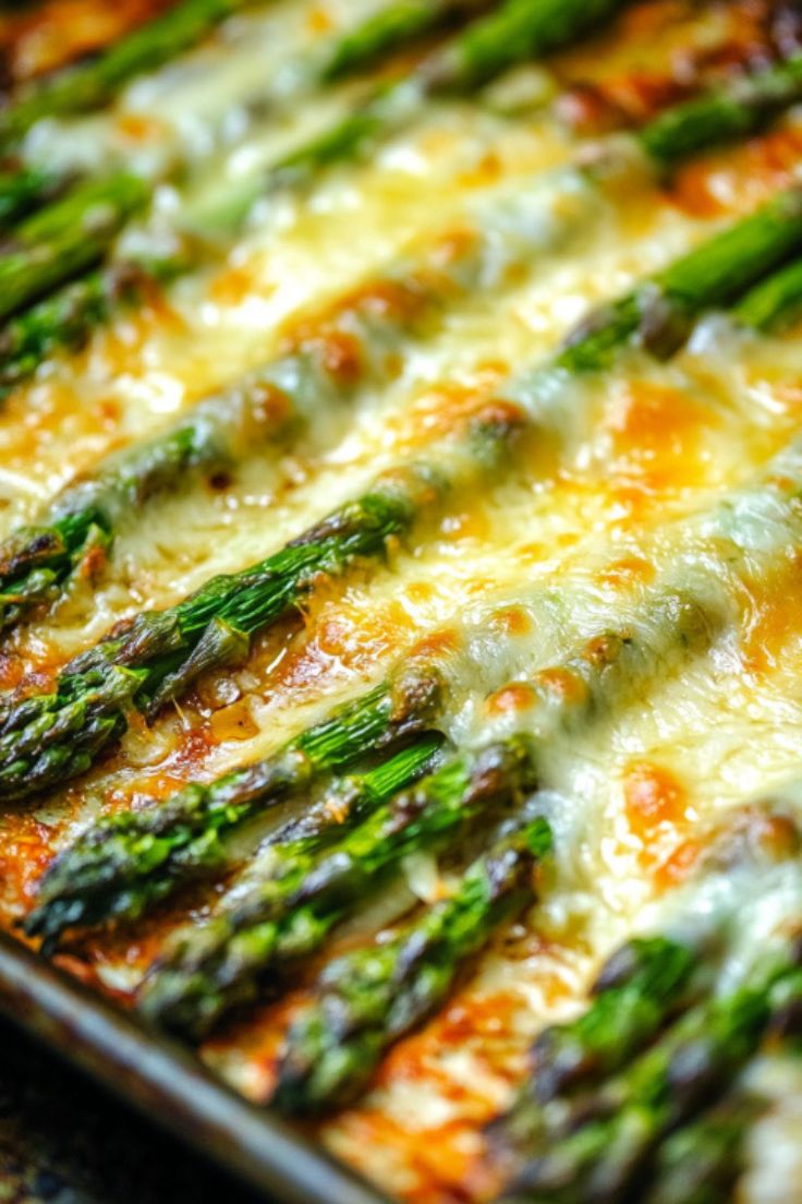 Cheesy Garlic Roasted Asparagus