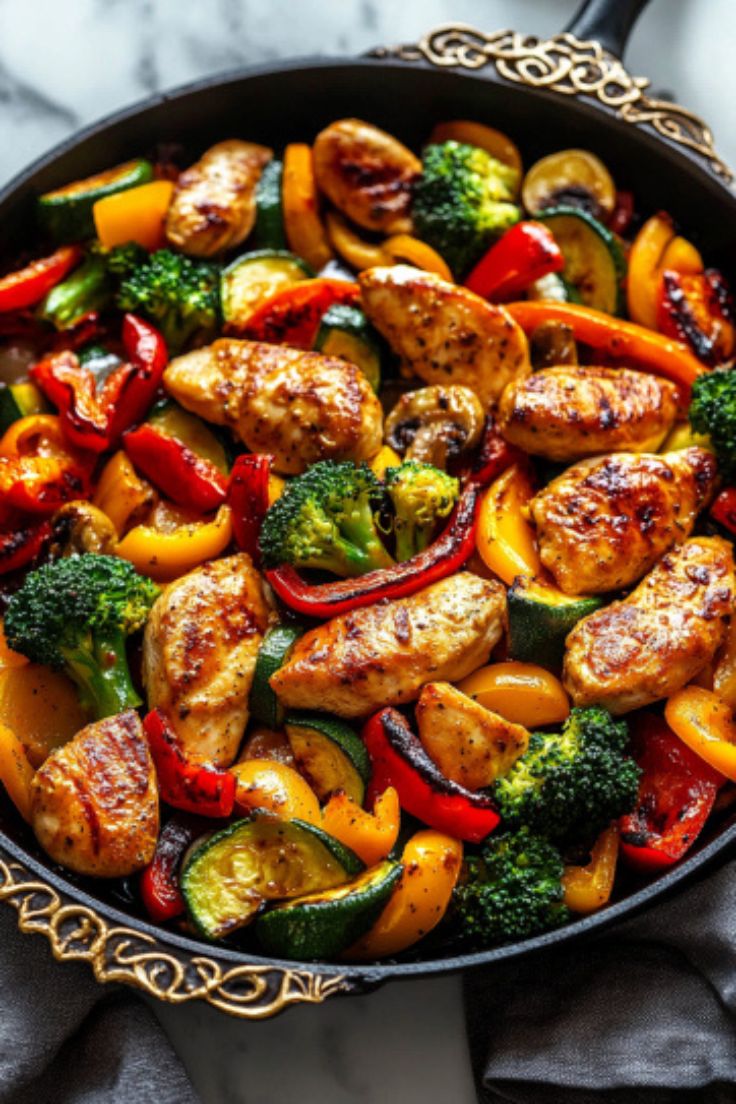 Chicken and Vegetable Skillet Recipe