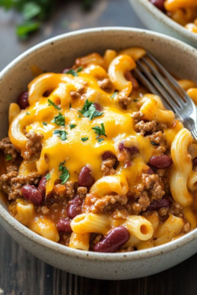 One-Pot Chili Mac and Cheese
