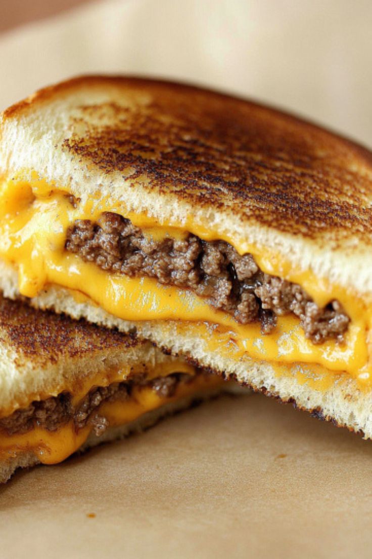Grilled Cheese Patty Melts Grilled Cheese Patty Melts