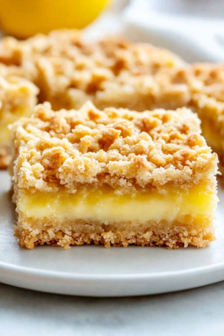 Lemon Oatmeal Crumble Bars