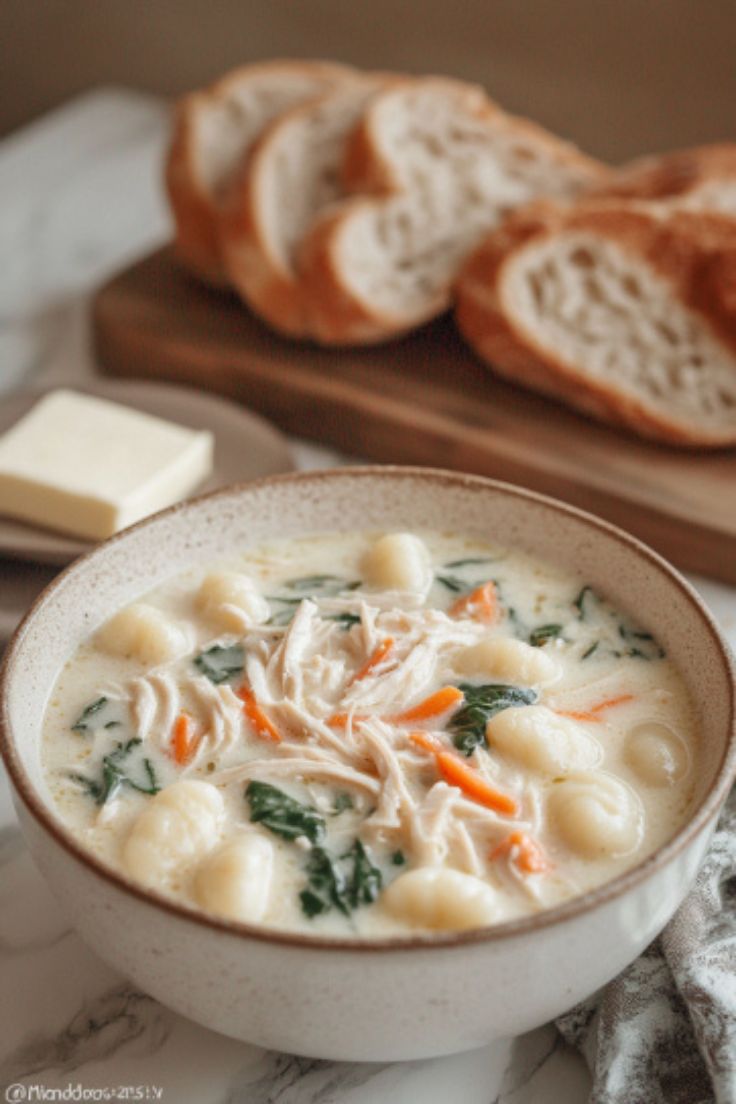 Creamy Chicken Gnocchi Soup (Olive Garden Copycat)
