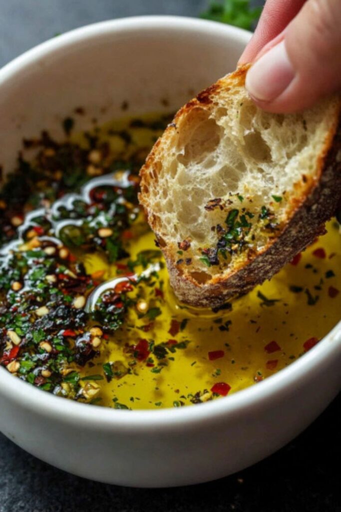 Easy Garlic Olive Oil Dip