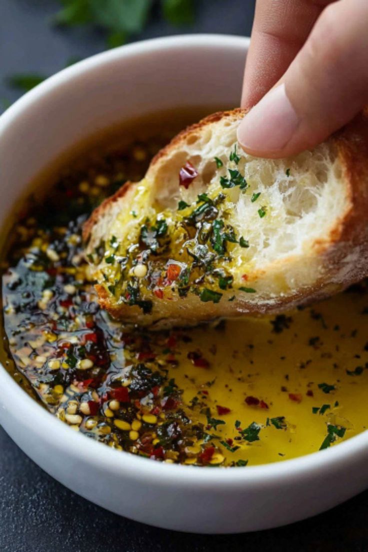 Easy Garlic Olive Oil Dip Easy Garlic Olive Oil Dip
