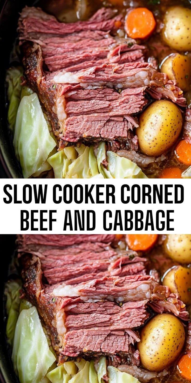 Slow Cooker Corned Beef and Cabbage - Thecozyweave