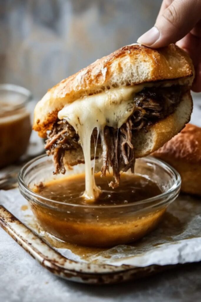 Slow Cooker French Dip Sandwiches Recipe