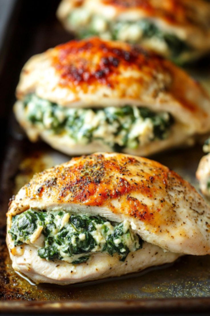 Spinach Stuffed Chicken Breasts