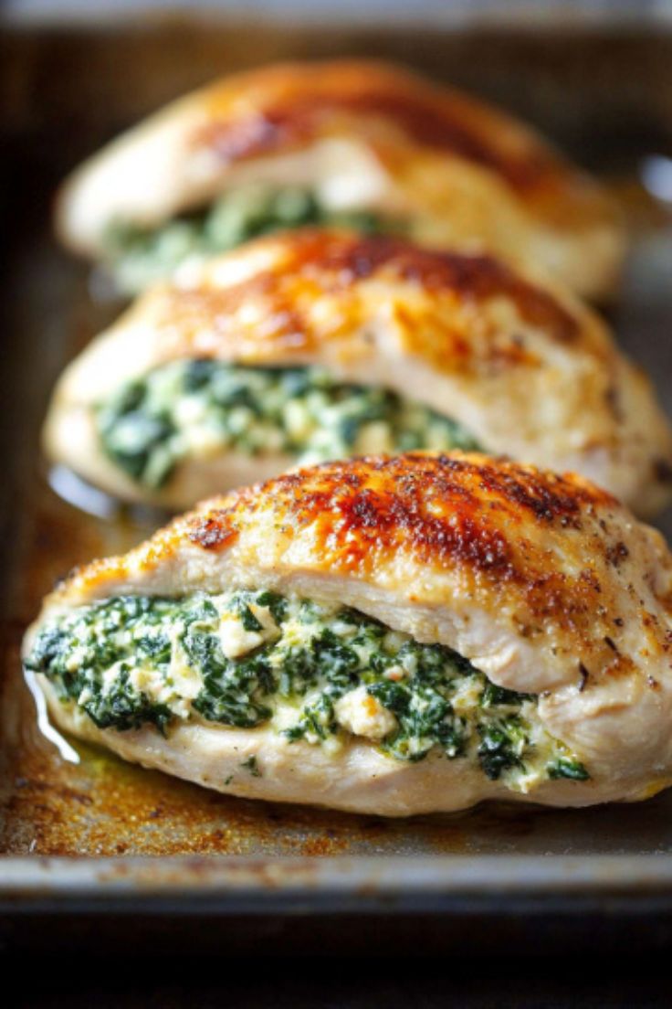 Spinach Stuffed Chicken Breasts
