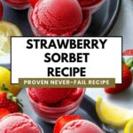 Strawberry Sorbet Recipe Strawberry Sorbet Recipe