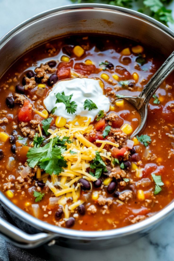 Easy Taco Soup Recipe