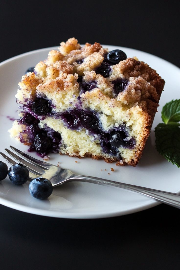 Easy Blueberry Buckle Cake