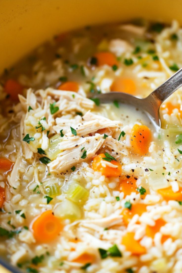 Easy Chicken Rice Soup Easy Chicken Rice Soup