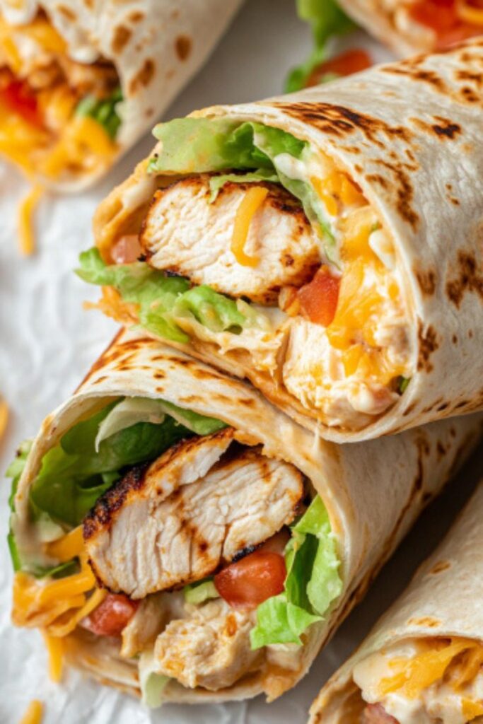 Chipotle Ranch Grilled Chicken Burritos