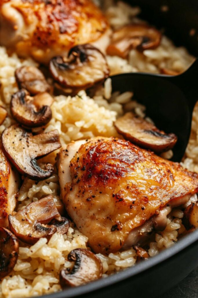 One-Pot Mushroom Chicken and Rice One-Pot Mushroom Chicken and Rice
