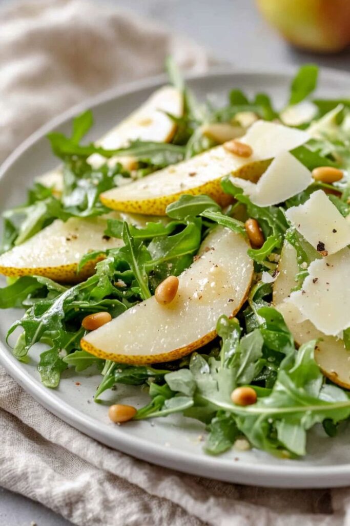 Pear and Arugula Salad with Honey Vinaigrette