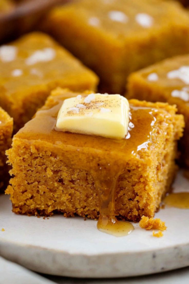 Pumpkin Cornbread with Cinnamon Honey Butter Pumpkin Cornbread with Cinnamon Honey Butter